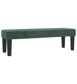 Banc Vert foncé 100x30x30 cm Velours