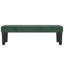 Banc Vert foncé 100x30x30 cm Velours