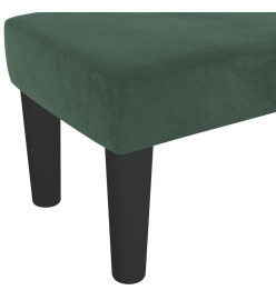 Banc Vert foncé 100x30x30 cm Velours