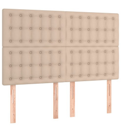 Têtes de lit 4 pcs Cappuccino 72x5x78/88 cm Similicuir