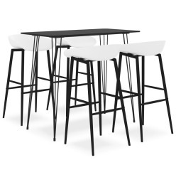 Ensemble de bar 5 pcs Noir et blanc