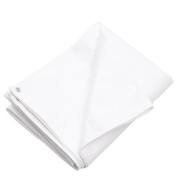 Bâche 260 g/m² 6x6 m Blanc PEHD