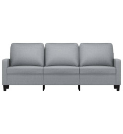 Canapé à 3 places Gris clair 180 cm Tissu