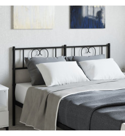 Tête de lit métal noir 150 cm