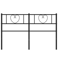 Tête de lit métal noir 150 cm
