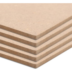 Plaque de MDF 20 pcs Carré 60 x 60 cm 2,5 mm