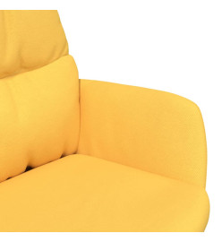 Chaise de relaxation Jaune moutarde Tissu