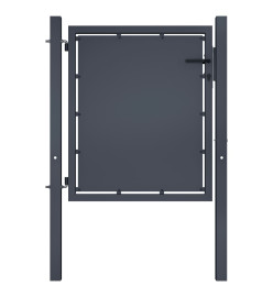 Portail de jardin Acier 100 x 100 cm Anthracite