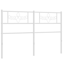 Tête de lit métal blanc 160 cm