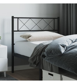 Tête de lit métal noir 75 cm