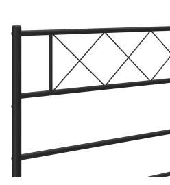 Tête de lit métal noir 75 cm