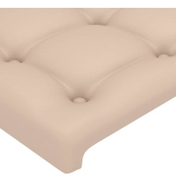 Tête de lit avec oreilles Cappuccino 163x23x118/128 cm