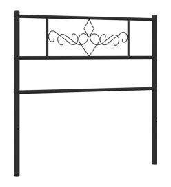 Tête de lit métal noir 80 cm