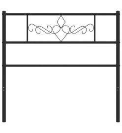 Tête de lit métal noir 80 cm