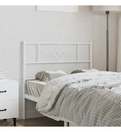 Tête de lit métal blanc 100 cm