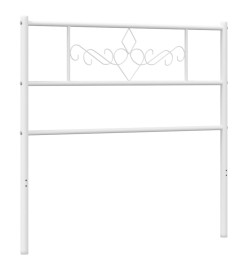 Tête de lit métal blanc 100 cm