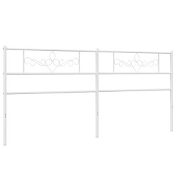 Tête de lit métal blanc 193 cm