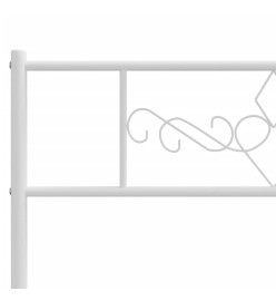 Tête de lit métal blanc 193 cm