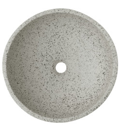 Vasque à poser gris rond Φ41x14 cm céramique