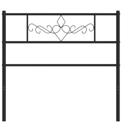 Tête de lit métal noir 100 cm