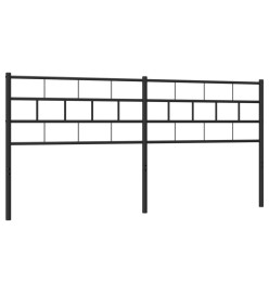 Tête de lit métal noir 160 cm