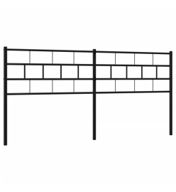 Tête de lit métal noir 160 cm