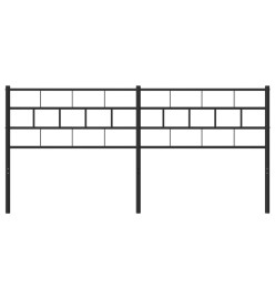 Tête de lit métal noir 193 cm