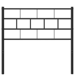 Tête de lit métal noir 107 cm