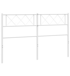 Tête de lit métal blanc 150 cm