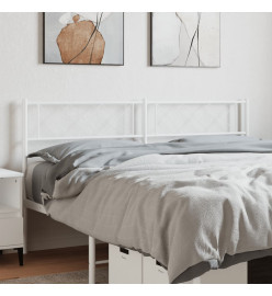 Tête de lit métal blanc 120 cm