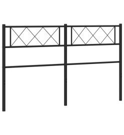 Tête de lit métal noir 120 cm