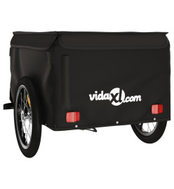 Remorque pour vélo noir 45 kg fer