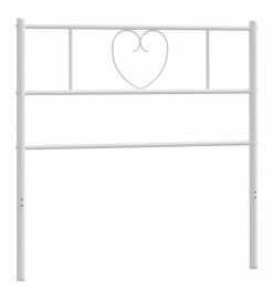 Tête de lit métal blanc 75 cm
