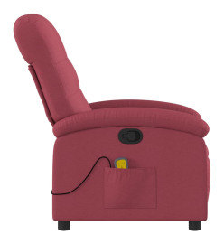 Fauteuil de massage inclinable Rouge bordeaux Tissu