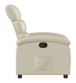 Fauteuil inclinable Crème Similicuir