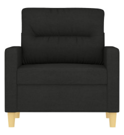 Fauteuil Noir 60 cm Tissu