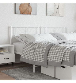 Tête de lit métal blanc 193 cm