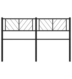 Tête de lit métal noir 120 cm
