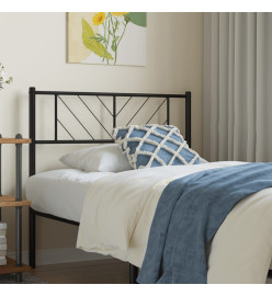 Tête de lit métal noir 80 cm