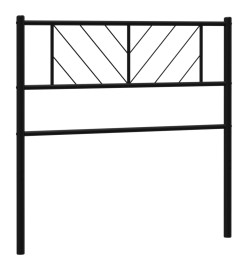 Tête de lit métal noir 80 cm