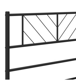 Tête de lit métal noir 80 cm
