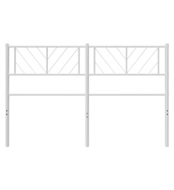 Tête de lit métal blanc 120 cm