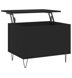 Table basse Noir 60x44,5x45 cm Bois d'ingénierie