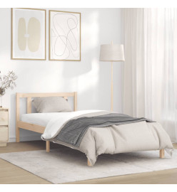 Cadre de lit 90x200 cm bois de pin massif