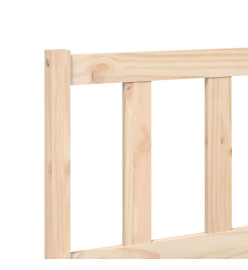 Cadre de lit 90x190 cm simple bois massif de pin