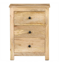 Table de chevet 45x35x60 cm Bois de manguier massif
