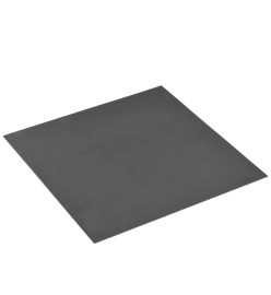 Planches de plancher autoadhésives 20 pcs PVC 1,86m² Motif noir