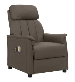 Fauteuil de massage électrique Gris Similicuir