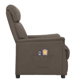 Fauteuil de massage électrique Gris Similicuir