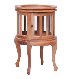 Armoire de vitrine Naturel 50x50x76 cm Bois d'acajou massif